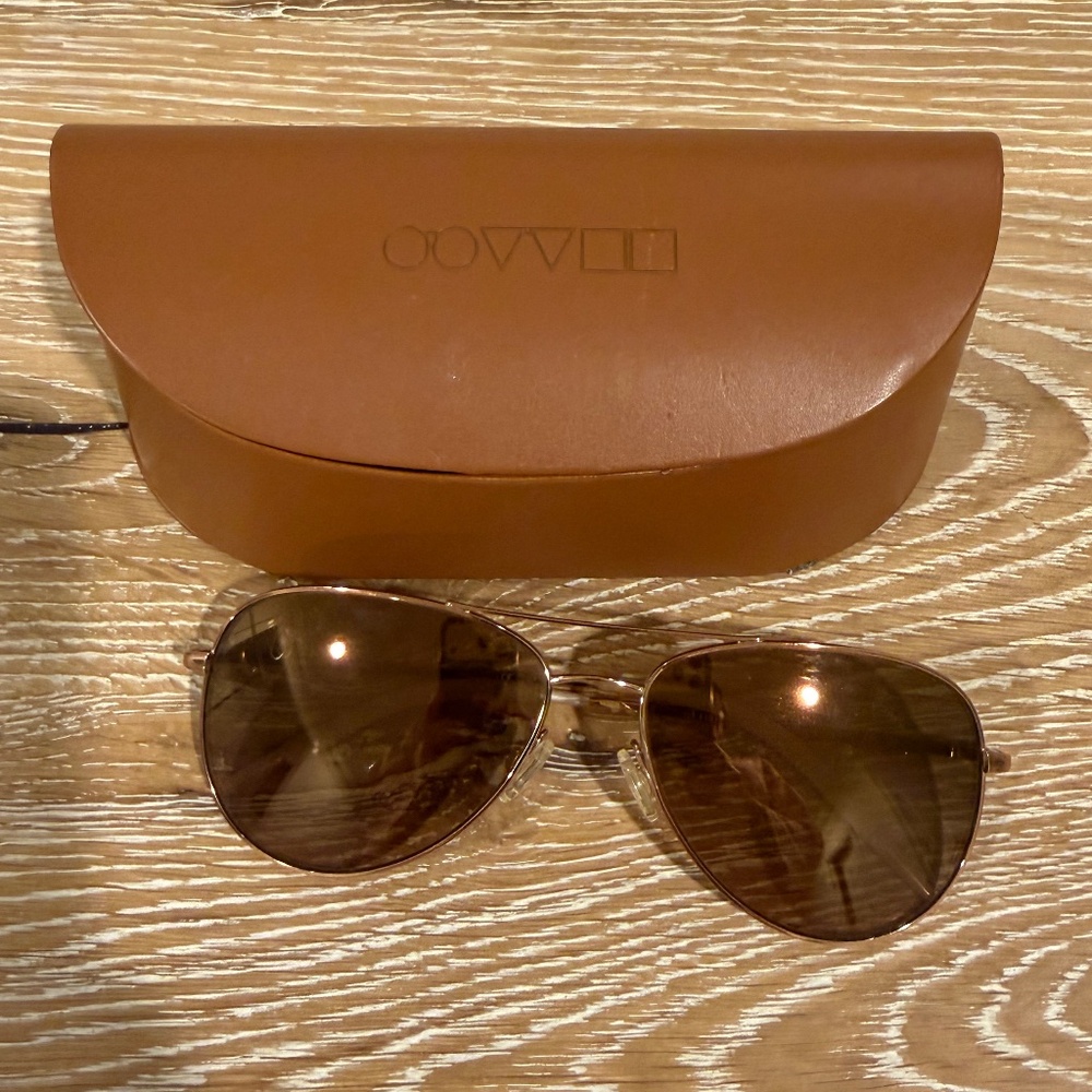 Oliver Peoples Kannon Sunglasses Rose gold brown lens